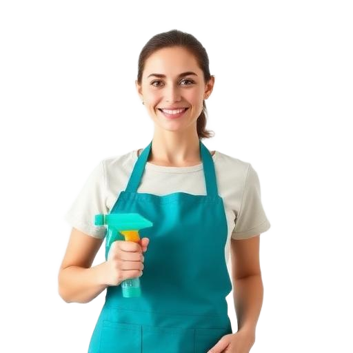 Smiling Kleany cleaner with spray bottle